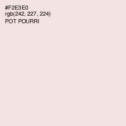 #F2E3E0 - Pot Pourri Color Image